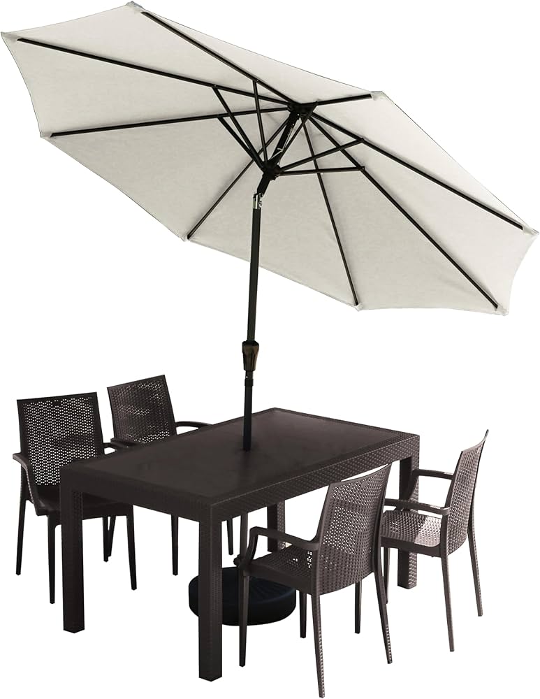 Amazon|カグワールド ガーデンテーブルセット チェア パラソル付き 4 Amazon|カグワールド ガーデンテーブルセット チェア パラソル付き 4